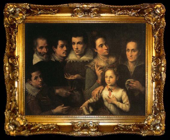framed  Lavinia Fontana Family Portrait, ta009-2